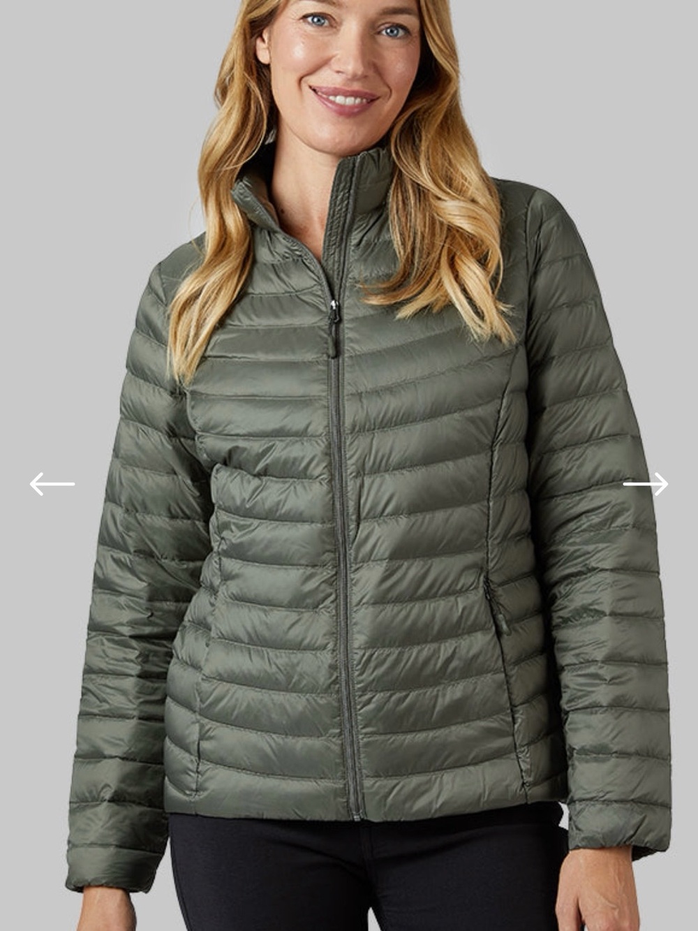 32 Degrees Women's Green Lightweight Packable Quilted Puffer Jacket XXL $20 BNWT